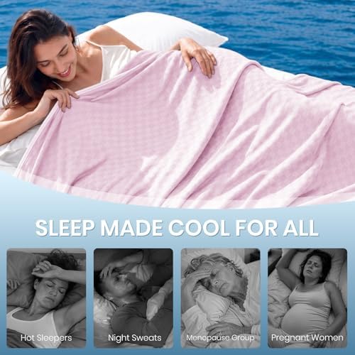 Topcee Cooling Blanket 108"x90" for Hot Sleepers Summer Cold Blanket - Image 4
