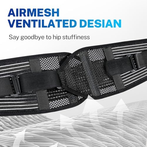 SI Joint Hip Brace with X-Shape Compression for Pelvic Stability, L - Image 4
