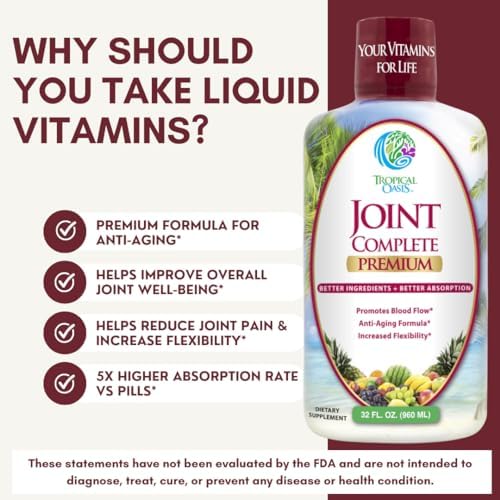 Joint Complete Premium- Liquid Joint Supplement w/Glucosamine, Chondroitin, MSM, Hyaluronic Acid – for Bone, Joint Health - 96% Max Absorption– 32oz, 32 serv - Image 6