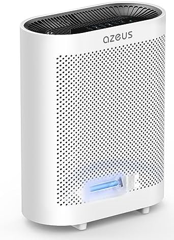 AZEUS True HEPA Air Purifier for Large Rooms, 5-in-1 Filter, Traps Particles down to 0.3 Microns, Centrifugal Fan High Speed, Auto Sensor, Quiet Sleep, for Home Office Bedroom Pets GL-FS32 by AZEUS
