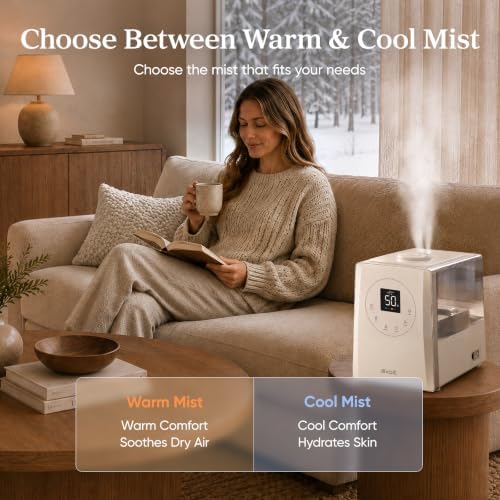 Levoit LV600S Smart Warm&Cool Mist Humidifiers for Home Bedroom Large Room - Image 5