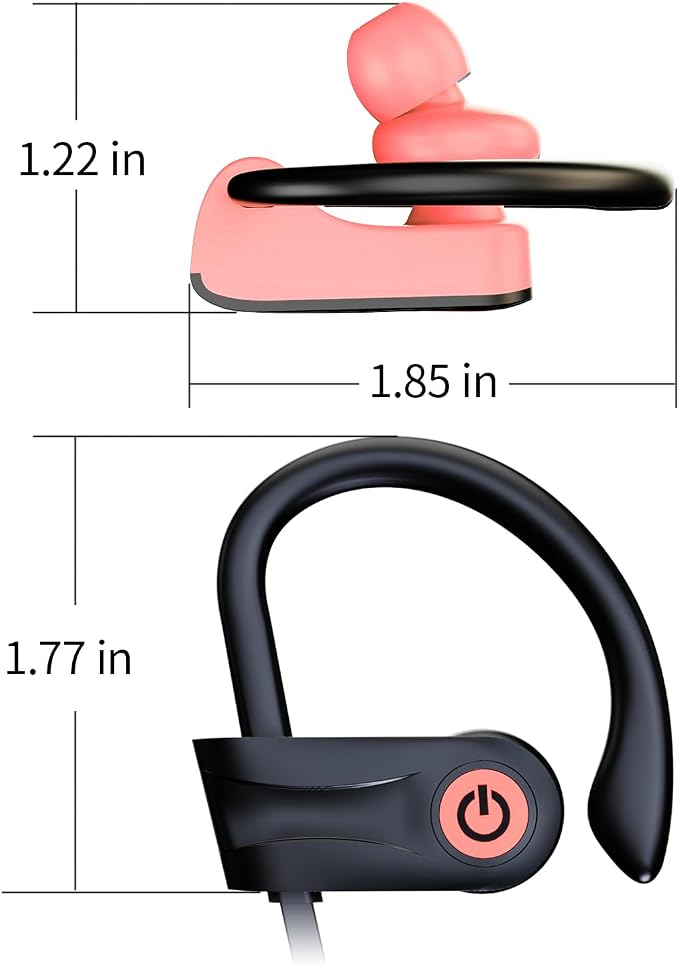 Boean Bluetooth Headphones, Wireless Earbuds with 16 Hours Bluetooth 5.3 Wireless Headphones HD Deep Bass Stereo IPX7 Waterproof Earphones for Sports Headset AI Music Generation - Image 9