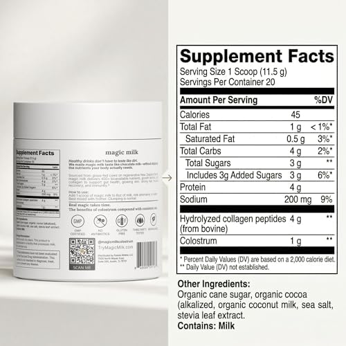 magic milk - New Zealand Grass-Fed Colostrum & Collagen | Chocolate Milk - Image 2