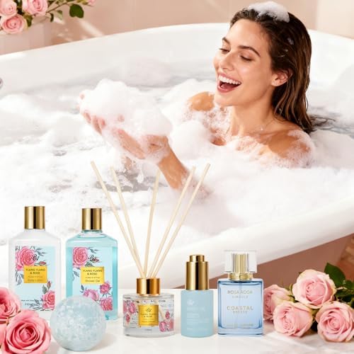 Gifts for Women, 35 Pcs Bath & Body Gift Basket Set, Face Skin Care Kit - Image 4