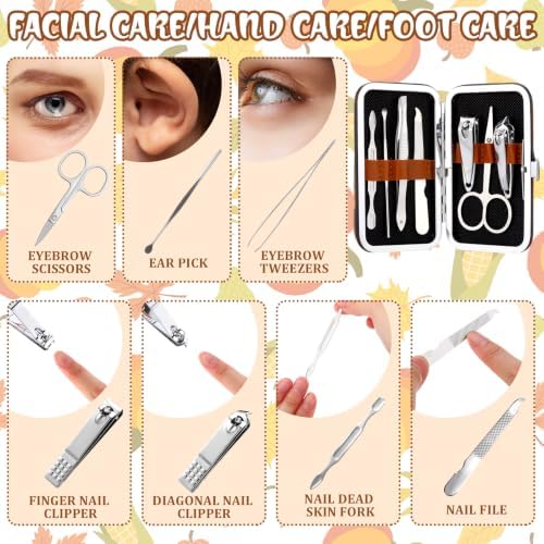 12 Set Thanksgiving Manicure Set Bulk Gifts with Bag Card - Image 4