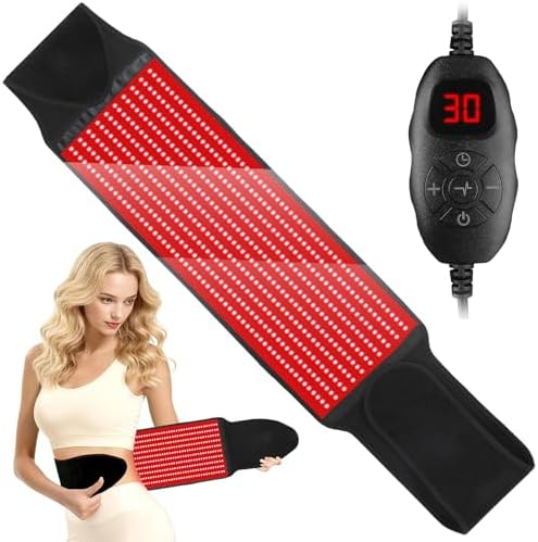 Red Light Therapy for Body, Infrared Light Therapy for Shoulder Waist Muscle, Upgraded 3 in 1 Led Beads, 660nm Red Light & 850nm Near Infrared Light Therapy Belt by LITDUCK