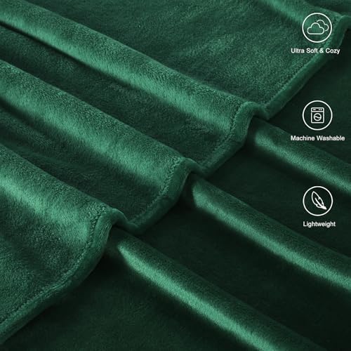 TASTHROW DarkGreen Throw Blanket 50x60 Inches - Image 3