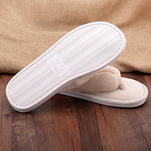 Onmygogo Indoor Slippers for Women Open Toe with Memory Foam, Soft Faux Fur Nonslip House Slippers - Image 6