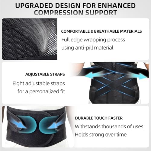 Upgraded Posture Corrector for Women & Men, Back Brace for Upper/Lower Back Pain, Herniated Disc, Sciatica,Adjustable Support & Bionic Panel L (34"-38") - Image 5