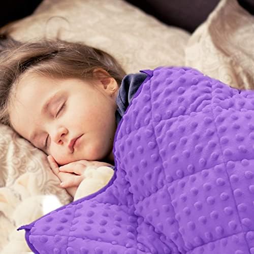 MAXTID Violet Weighted Blanket for Kids, 5lbs 36inx48in, 30 to 70lbs Child by MAXTID