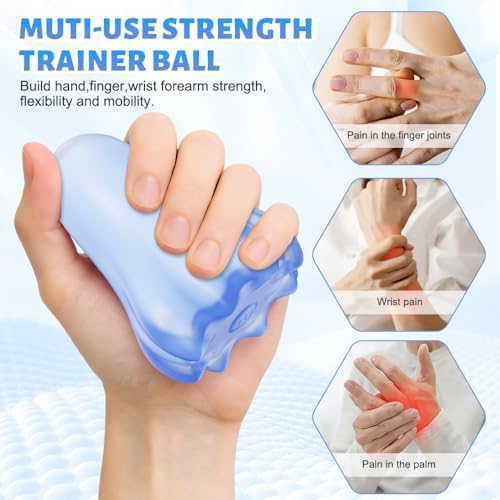 rozonii Mini Handheld Electric Massager, Ultra-Soft Squeeze Vibrating Massage Ball with 10 Modes, Waterproof Cordless TMJ Finger & Hand Massager for Stress Relief and Relaxation - Image 3
