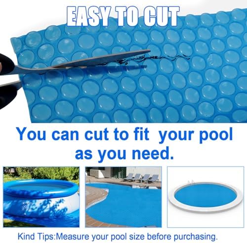 Hot Tub Bubble Blanket - 9 x 9 FT 16-Mil Square Pool Spa Solar Cover | Heavy Duty Floating Heat Retaining Thermal Blanket for Insulating Solar Heating - Image 5