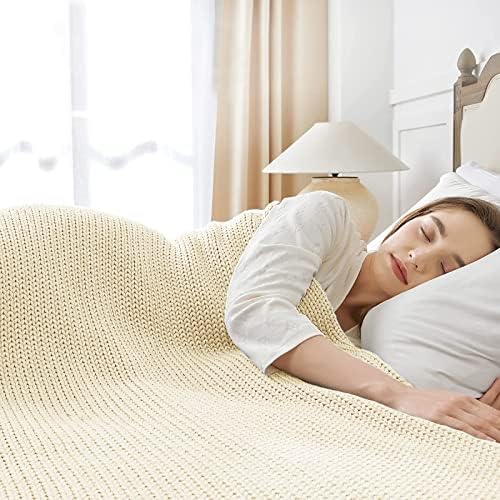 Guohaoi Knitted Weighted Blanket for Adults, 48"x72" 20lbs Full/Queen Size - Image 2