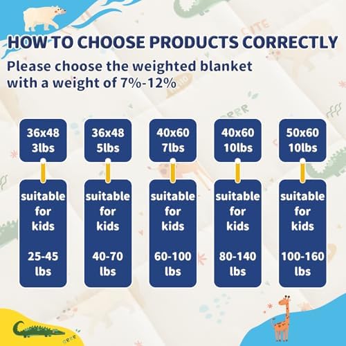 anfie Weighted Blanket(40"x60" 10lbs) Weighted Blanket Cooling Blanket for Resting,Throw Size Breathable Blanket with Premium Glass Bead(Beige Animal) - Image 6