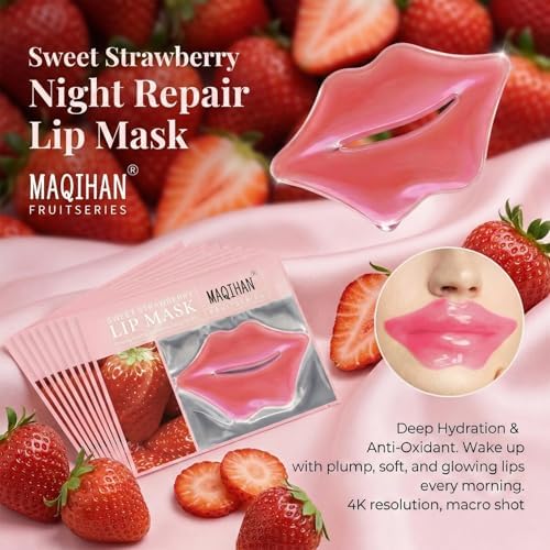 MAQIHAN 30PCS Lip Mask Patches - Pink Hydrating Lip Masks for Dry Lips - Image 2