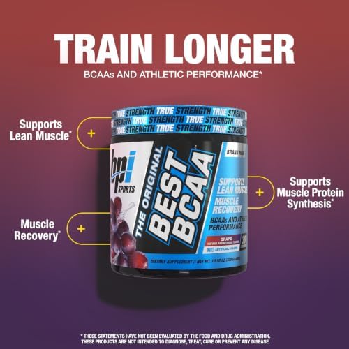 BPI Sports Best BCAA Powder – Muscle Recovery Support, Grape, 30 Servings - Image 5