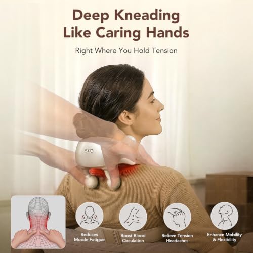 SKG H7 Ultra Neck Massager for Pain Relief Deep Tissue Cordless - Image 2