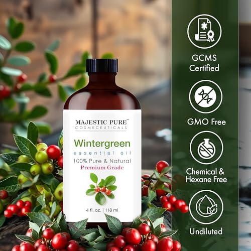 Majestic Pure Wintergreen Essential Oil for Diffuser - 4 Fl Oz - Image 3