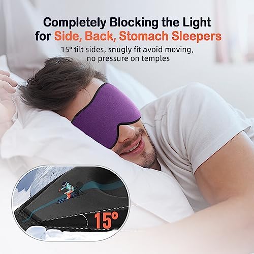 LitBear Sleep Mask for Side Sleeper Women Men, Eye Mask for Sleeping - Image 2