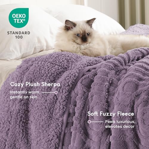 Cottonblue Jacquard Weighted Blanket for Adults 20 lbs Queen Size 60"x80" - Image 3