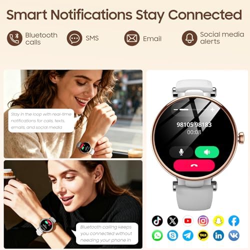 TOZO S8 AMOLED Smart Watch for Women Men, 3ATM Waterproof Fitness Tracker - Image 4