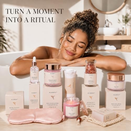 Luxury Rose Spa Gift Set for Women, 11-Piece Birthday & Mother’s Day - Image 3