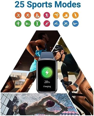Amzhero Health Fitness Tracker with 24/7 Heart Rate, Blood Oxygen, Blood Pressure, Sleep Tracker, 5ATM Waterproof Activity Trackers with Step Tracker, Pedometer (S & L Bands Included) - Image 3