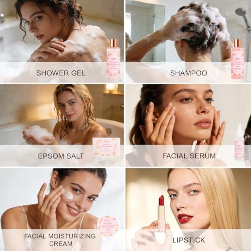 57 Pcs Bath Spa Kit for Women, Rose Bath and Body Gift, Facial Skin Care Set, Self Care Pampering Kit, Face Serum, Home Spa, Birthday Gift Set, Mother Day, Bridal Shower Bath sets for women gift - Image 6