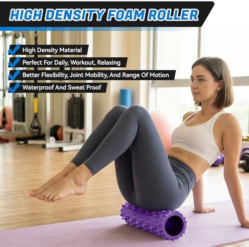 Foam Roller High Density Deep Tissue Massager for Muscle Massage - Image 4