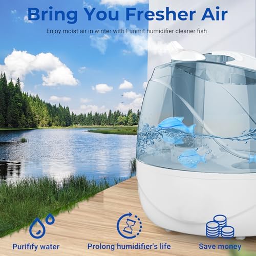 Humidifier Cleaning Fish for Humidifiers and Fish Tanks, Blue, 6 Pack - Image 6
