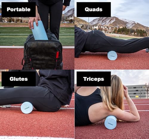 11.8 Inch Medium Density Foam Massage Roller - Light Blue Trigger Point Massage Roller for Deep Tissue Excercise, Massage and Recovery by GolgiStim - Image 2