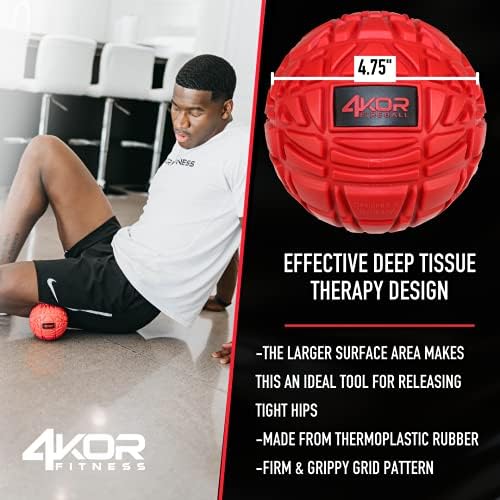 4KOR Massage Balls for Trigger Point Therapy - Myofascial Release Ball - Muscle Relief for Back, Neck, Shoulder, Foot Pain - Fitness Massage Balls for Mobility - Deep Tissue Release Ball - Image 5