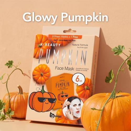 Saplaya Face Masks 6 Pack Scented Facemask Sheets Skin Care Mask Single Scent K-Beauty Natural Formula - Image 2