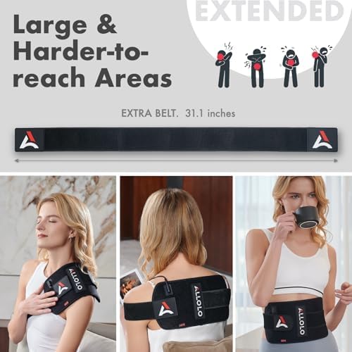 Red Light Therapy for Body, 3 in 1 LEDs Red Light Therapy Belt with Timer Remote Control, 660nm 850nm Infrared Light Therapy Pad for Body Waist Shoulder Knee, 12.3" x 6" Large Area - Image 6
