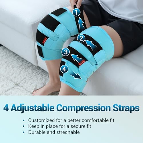 Comfytemp Large Knee Ice Pack Wrap Reusable Gel Full Coverage Knee Cold Pad - Image 5