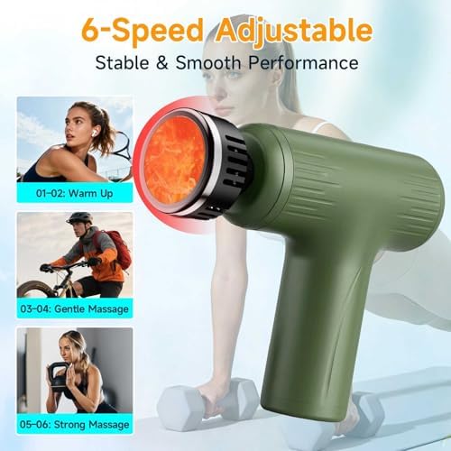 Massage Gun with Heat, Powerful Warming Massage, Home & Travel - Image 4