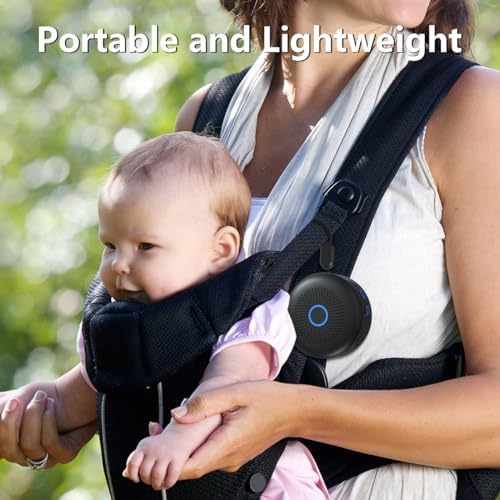 Sleepbox Portable White Noise Sound Machine 30 Soothing Sounds Rechargeable Battery Small for Travel 32 Volume Control Noise Canceling Sleep Machine Sound Therapy for Baby Kids Adults (Black) - Image 4