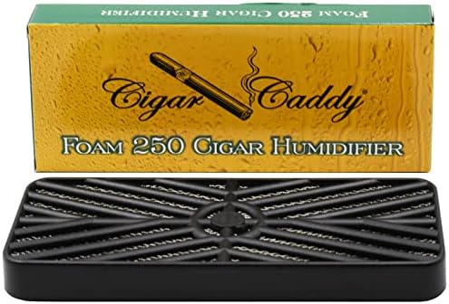 Cigar Caddy Deluxe Humidifier, Large Foam Humidifier, Rectangle, Maintains 70% Humidity for up to 250 Cigars, Green - Image 6