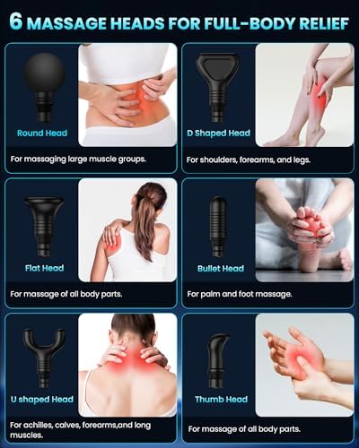 Massage Gun Deep Tissue, Handheld Percussion Muscle Massager for Back - Image 5