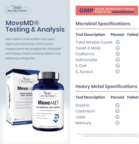 1MD Nutrition MoveMD - Health Supplement for Joint Discomfort & Support - Our Collagen Pills are Skillfully Formulated for Women & Men w/Hyaluronic Acid & Astaxanthin - Image 5