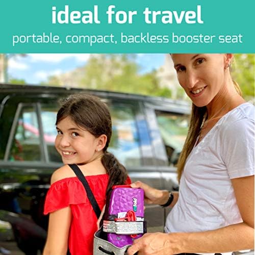 New Mifold Comfort Grab-and-go Car Backless Booster Seat-Compact and Portable for Every Day, Carpooling, Travel, Ocean Blue - Image 4