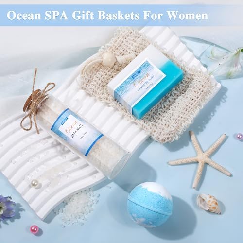 Spa Gift Basket for Women, 12 PCS Ocean Bath and Body Gifts Set - Image 4