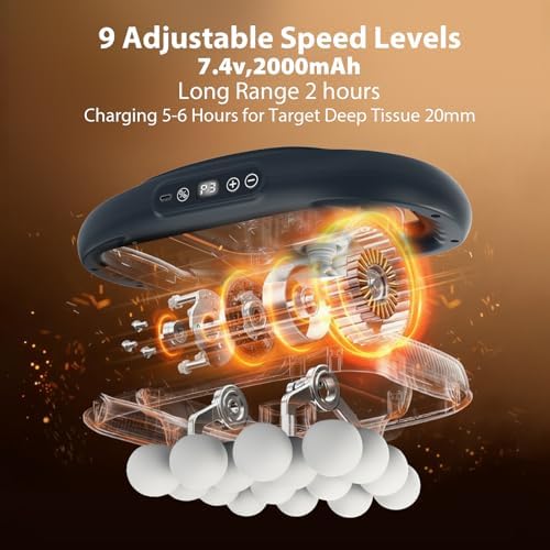 16 Head Massage Gun,Muscle Massager Deep Tissue, Back Massager - Image 3