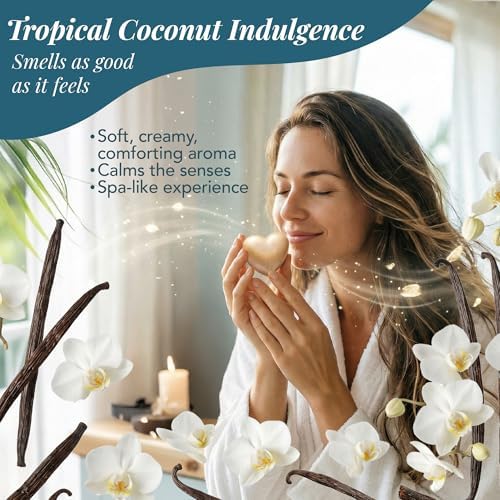 Saavy Naturals 9-Piece Spa Gift Set – Body Wash, Scrub & More – Plant-based Ingredients, Luxurious Spa Gift Basket for Women & Men –Mothers Day Gifts (Tahitian Vanilla GIft Set) - Image 7