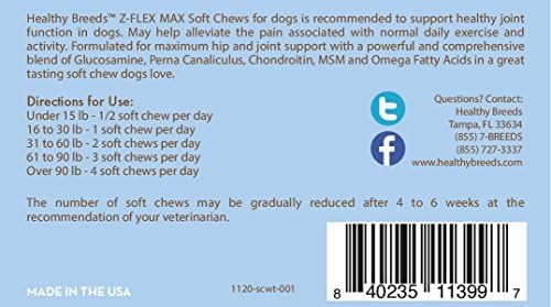 Healthy Breeds Soft Coated Wheaten Terrier Z-Flex Max Hip and Joint Soft Chews 50 Count - Image 4