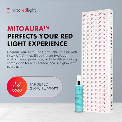 Mito Red Light - MitoMEGA 2.0 Red Light Panel - Red Light Therapy for Face and Neck – Red Light Therapy Panel - Red Light & Near Infrared Red Light Therapy - At-Home Red Light Therapy for Body - Image 5