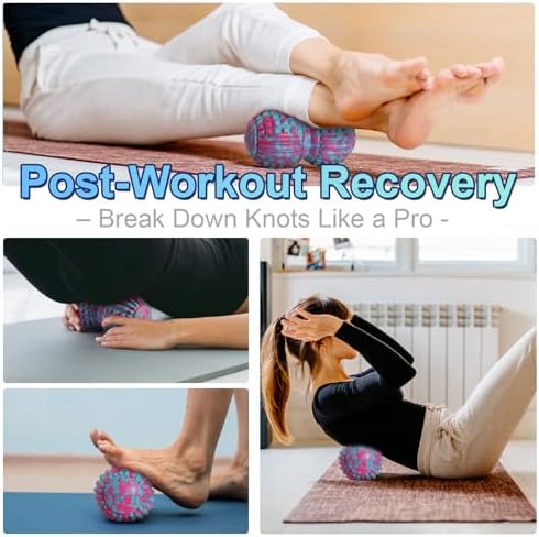 Deep Tissue Massage Ball for Exercise & Recovery - SGS Certification - Targets Back, Shoulder, Legs&Feet - Relieves Muscle Knots, Joint Pain&Tightness, Pressure Point Therapy- Myofascial Release Ball - Image 5