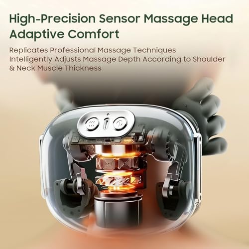 Hand Neck Massager with Fingers, Shoulder and Neck Massager with Hands, Bionic Heated Massager, Deep Tissue Massage, Shoulder & Cervical Relief, Relax Muscle Tension, Hands-Free, Portable - Image 6