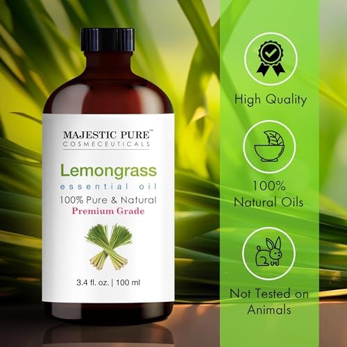 Majestic Pure Lemongrass Essential Oil for Diffuser - 3.4 Fl Oz - Image 2
