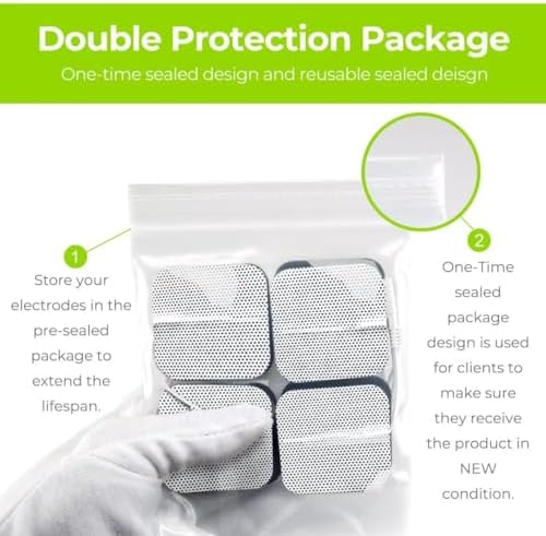 AUVON 36 Pcs TENS Unit Electrode Pads, 2 Sizes Combination Set, Latex-Free - Image 6